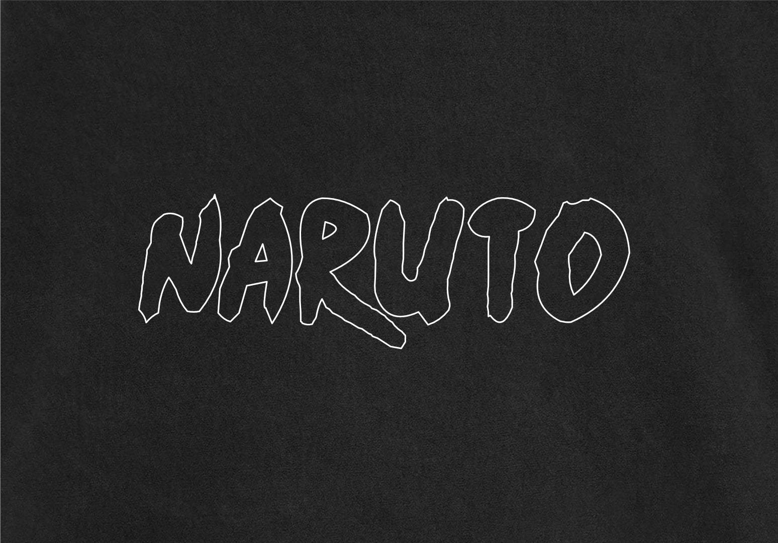 Hidden Leaf Oversized Naruto Black Tee